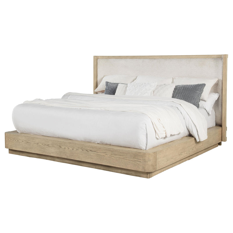 Kailani 52-inch Queen Wingback Bed Beige Oak - detail 3