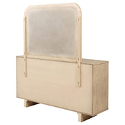 Kailani 9-drawer Dresser and Mirror Beige Oak - detail 8