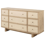Kailani 9-drawer Dresser Cabinet Beige Oak - detail 4