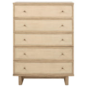 Kailani 5-drawer Bedroom Chest of Drawers Beige Oak - detail 3