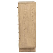 Kailani 5-drawer Bedroom Chest of Drawers Beige Oak - detail 5