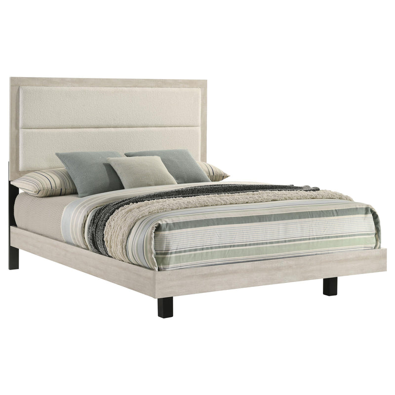 Trenton 54-inch Wood Queen Panel Bed Rustic Cream - detail 3