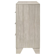 Trenton 6-drawer Bedroom Dresser Rustic Cream - detail 5