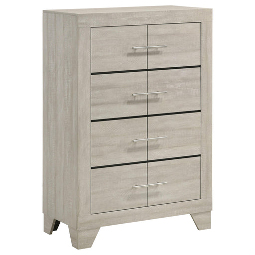 Trenton 4-drawer Bedroom Chest of Drawers Rustic Cream - alternate view