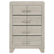 Trenton 4-drawer Bedroom Chest of Drawers Rustic Cream - detail 3