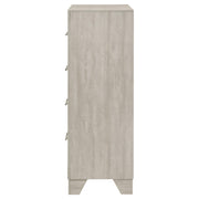 Trenton 4-drawer Bedroom Chest of Drawers Rustic Cream - detail 5