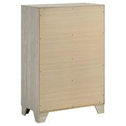 Trenton 4-drawer Bedroom Chest of Drawers Rustic Cream - detail 6