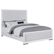 Gracemont 57-inch Queen Panel Bed Grey and White - detail 3