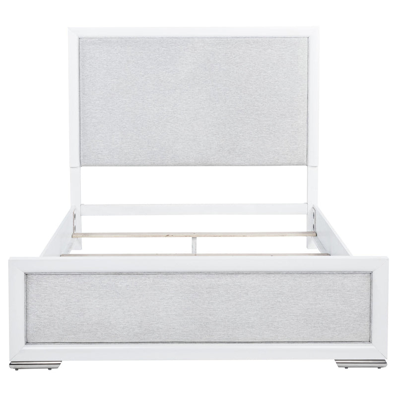 Gracemont 57-inch Queen Panel Bed Grey and White - detail 4