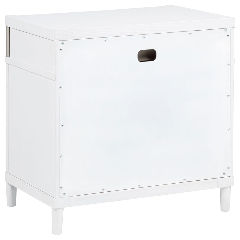 Gracemont 3-drawer Bedroom Nightstand Bedside Table White - detail 6
