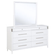 Gracemont 8-drawer Bedroom Dresser with Mirror White - alternate view