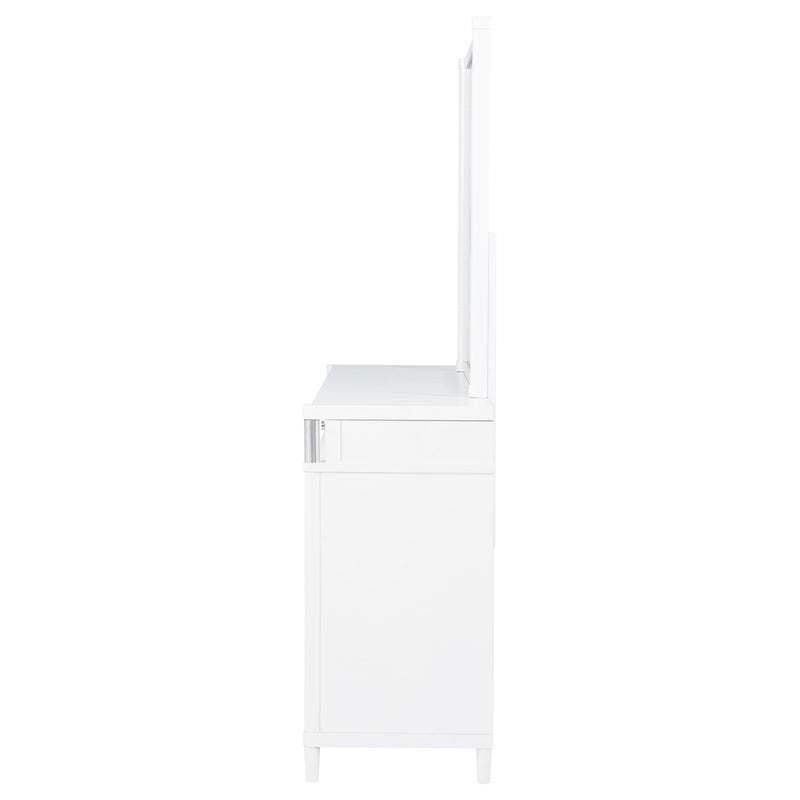 Gracemont 8-drawer Bedroom Dresser with Mirror White - detail 5
