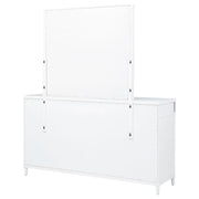 Gracemont 8-drawer Bedroom Dresser with Mirror White - detail 8
