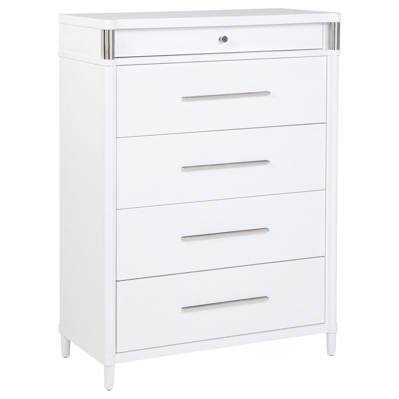 Gracemont 5-drawer Bedroom Chest of Drawers White - alternate view