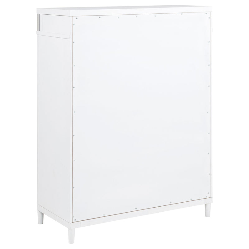 Gracemont 5-drawer Bedroom Chest of Drawers White - detail 6