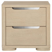Ladera 2-drawer Nightstand Bedside Table Light Elm - detail 3