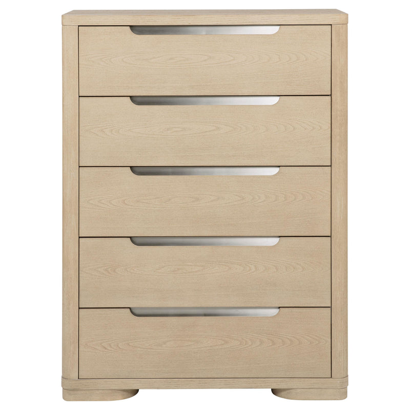 Ladera 5-drawer Bedroom Chest of Drawers Light Elm - detail 3