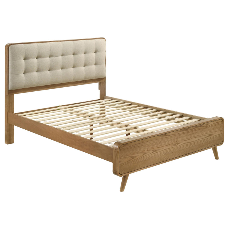 Robyn Wood Queen Platform Bed Light Ash - alternate view