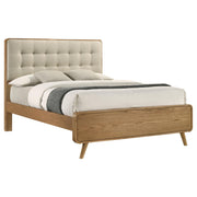 Robyn Wood Queen Platform Bed Light Ash - detail 3