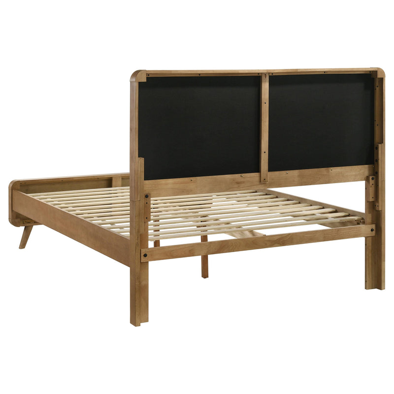 Robyn Wood Queen Platform Bed Light Ash - detail 7