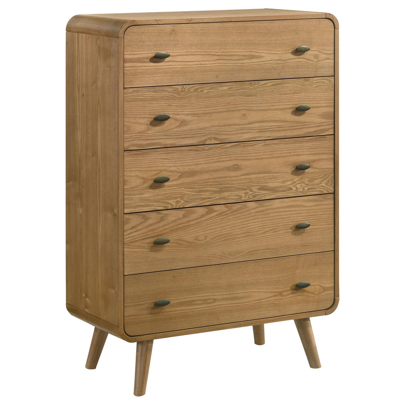Robyn 5-drawer Bedroom Chest of Drawers Light Ash - alternate view