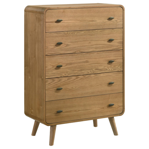 Robyn 5-drawer Bedroom Chest of Drawers Light Ash - alternate view