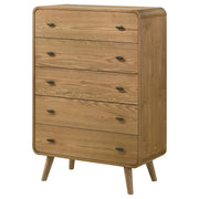 Robyn 5-drawer Bedroom Chest of Drawers Light Ash - detail 4
