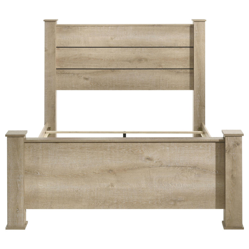 Oakglen 55-inch Queen Panel Bed Weathered Oak - detail 4