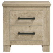 Oakglen 2-drawer Nightstand Bedside Table Weathered Oak - detail 3