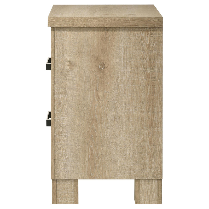 Oakglen 2-drawer Nightstand Bedside Table Weathered Oak - detail 5