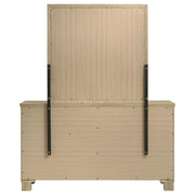 Oakglen 6-drawer Bedroom Dresser and Mirror Weathered Oak - detail 7