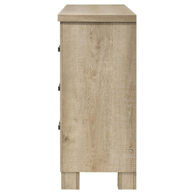 Oakglen 6-drawer Bedroom Dresser Weathered Oak - detail 5