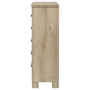 Oakglen 5-drawer Bedroom Chest of Drawers Weathered Oak - detail 5