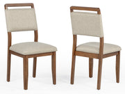 Crownmark Set of 2 Blanche Side Chairs Brown
