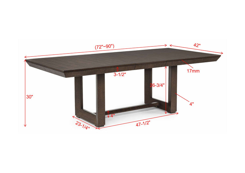 Domingo Dining Table (1 X 18 Leaf)