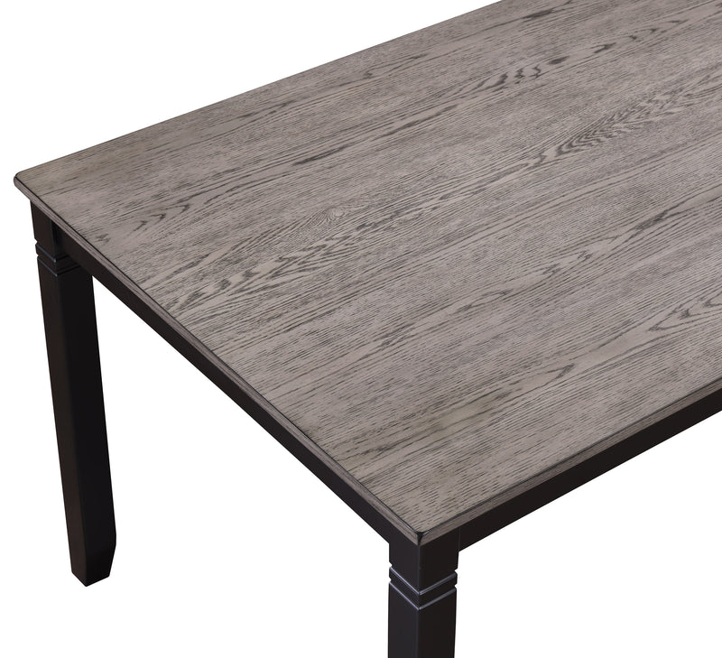 Paige 6-Pc Dining Set With Bench Light Grey