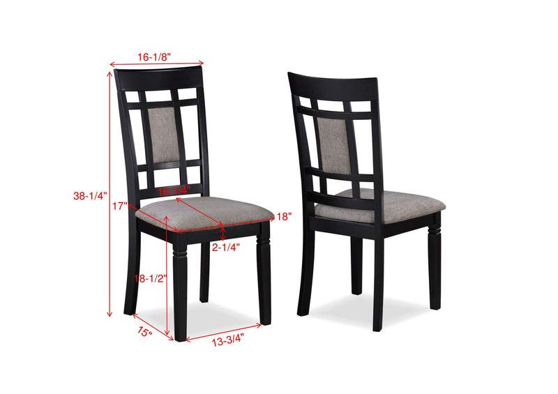 Paige 6-Pc Dining Set With Bench Light Grey