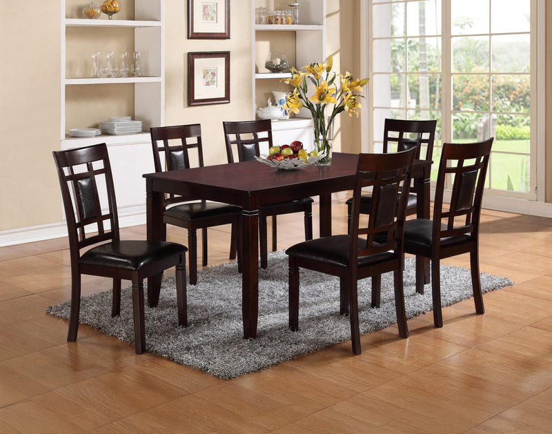 Paige Dining Set - Mahogany