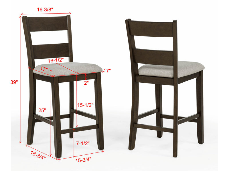 Lester Counter Height - Brown