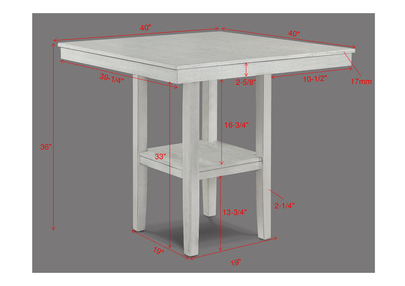 Lester Counter Height - Driftwood