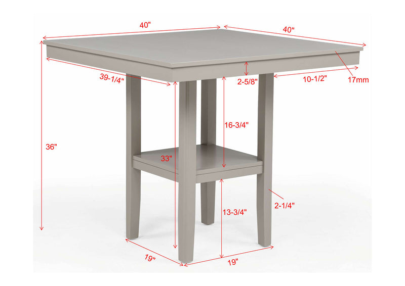 Lester Counter Height - Greige
