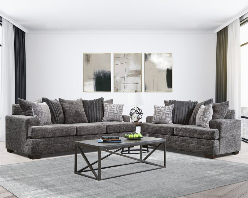 Galactic Sofa & Loveseat - Charcoal
