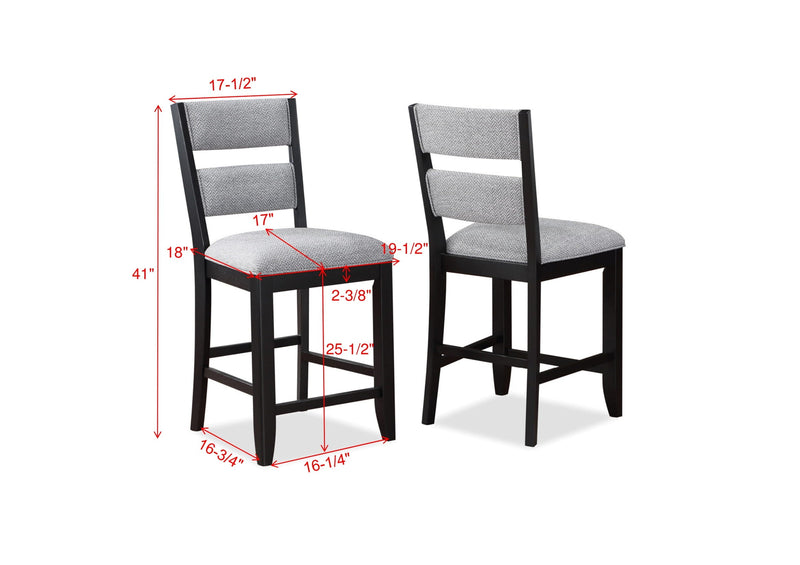Set of 2 Frey Counter Height Chairs