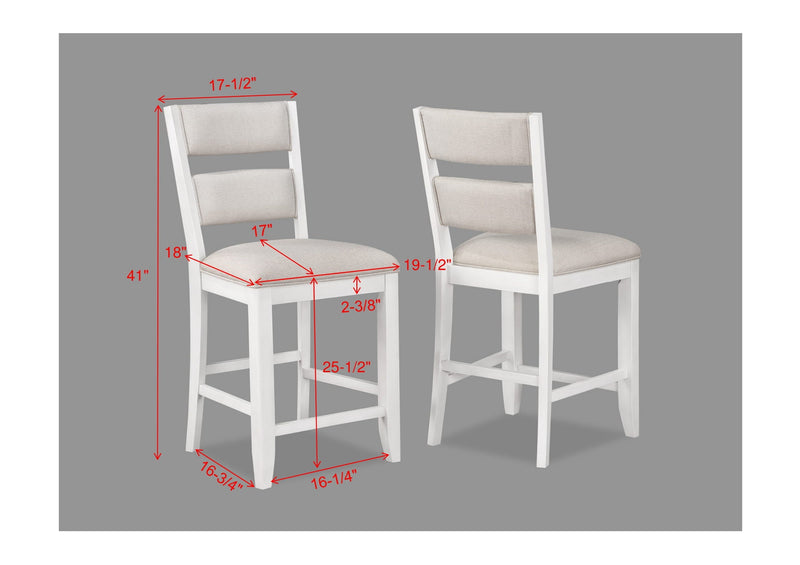 Set of 2 Wendy Counter Height Chairs