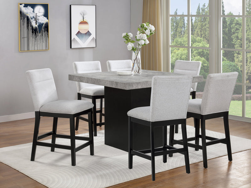 Crownmark Sebastian Counter Height 7-Piece Dining Set