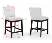 Crownmark Set of 2 Sebastian Counter Height Chairs