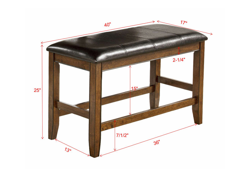 Crownmark Fulton Dining Set - Brown