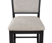 Crownmark Set of 2 Fulton Counter Height Chairs Light Grey