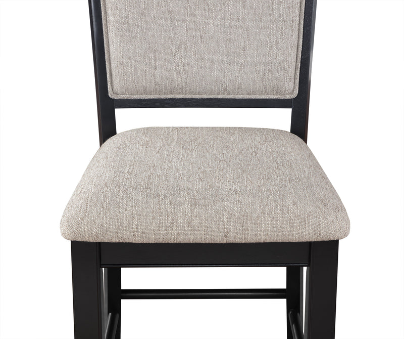 Set of 2 Fulton Counter Height Chairs Light Grey