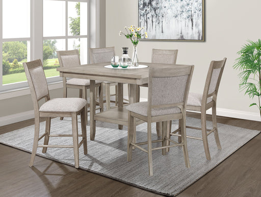 Crownmark Fulton Counter Dining Set 7-Piece Dining Set